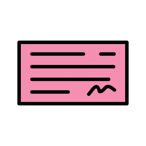 Vector Cheque Icon