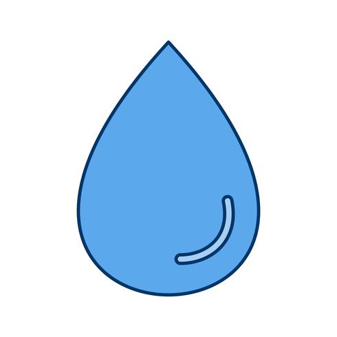 Gota de lluvia Vector icono