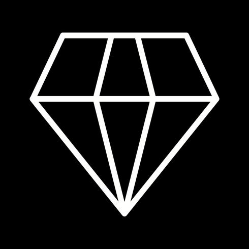 Vector icono de diamante