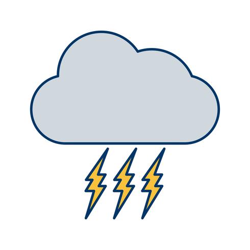 Icono de vector de tormenta