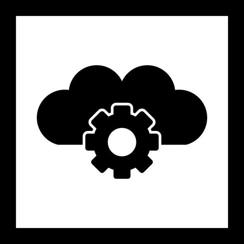 Icono de Vector Cloud Settings