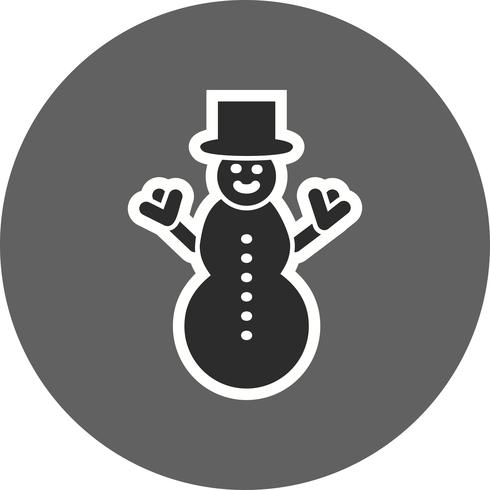 Icono de Vector de muñeco de nieve