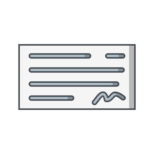 Vector Cheque Icon
