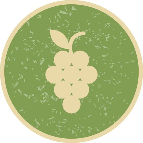 Vector icono de uvas