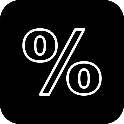 Percentage Vector Icon