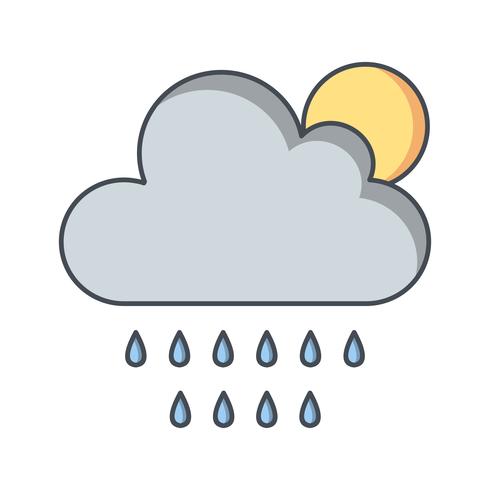 Summer Rain Vector Icon