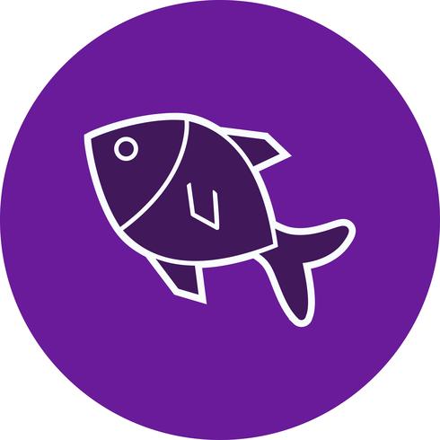 Vector icono de pescado