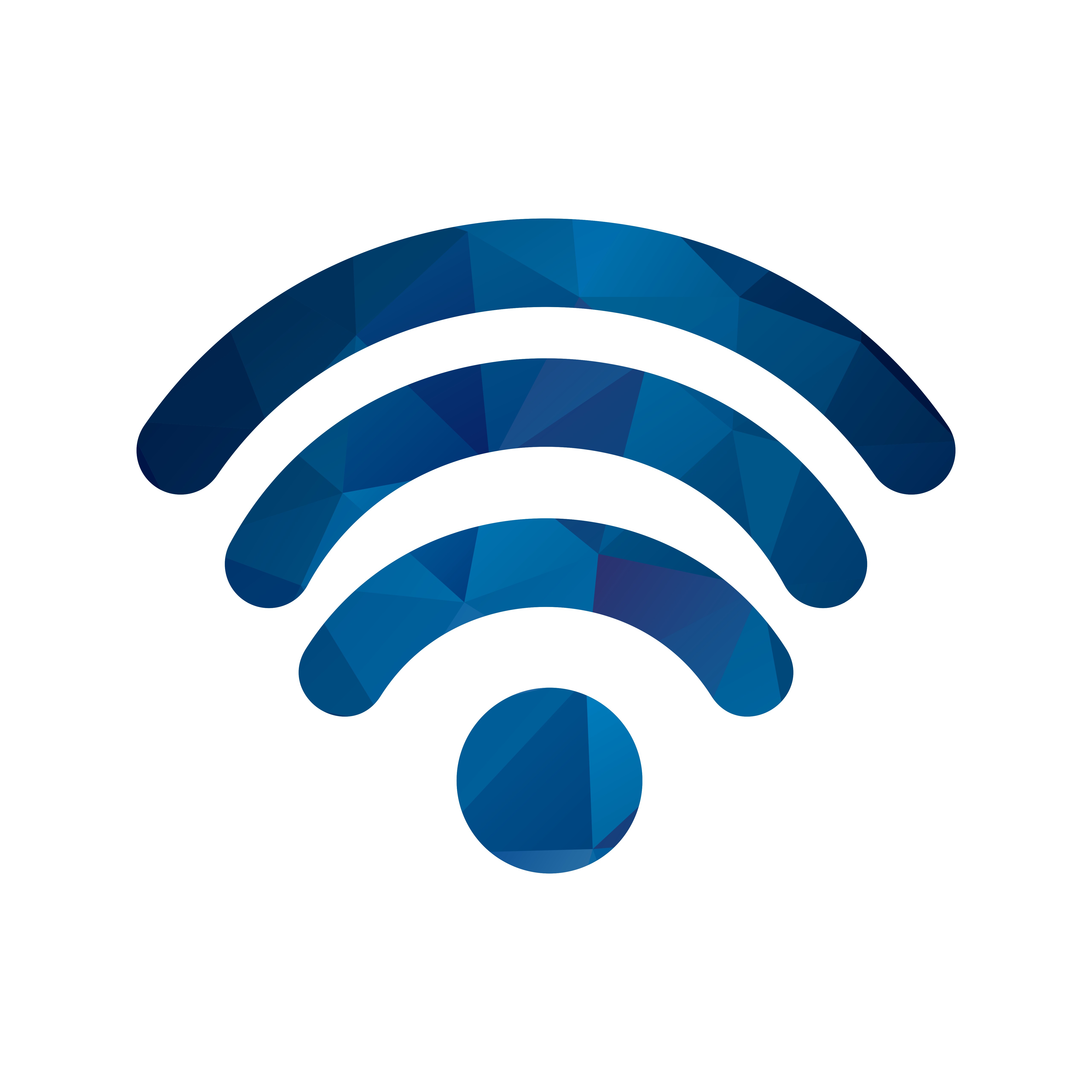Wi-Fi logo PNG transparent image download, size: 2400x2400px