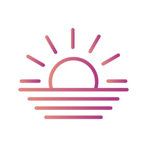 Sunset Vector Icon