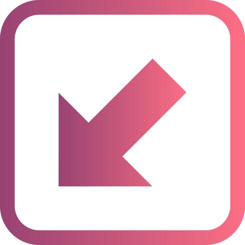 Left Down Vector Icon