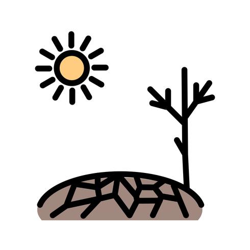 Drought Vector Icon