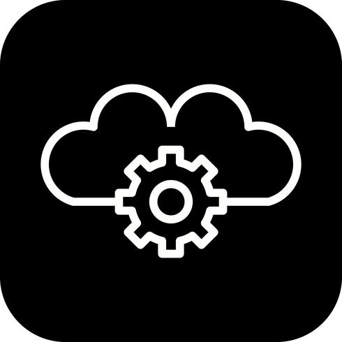 Vector Cloud Settings Icon