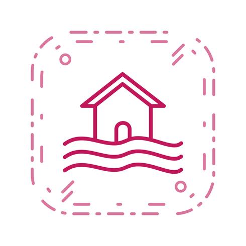 Flood Symbol Vector Icon