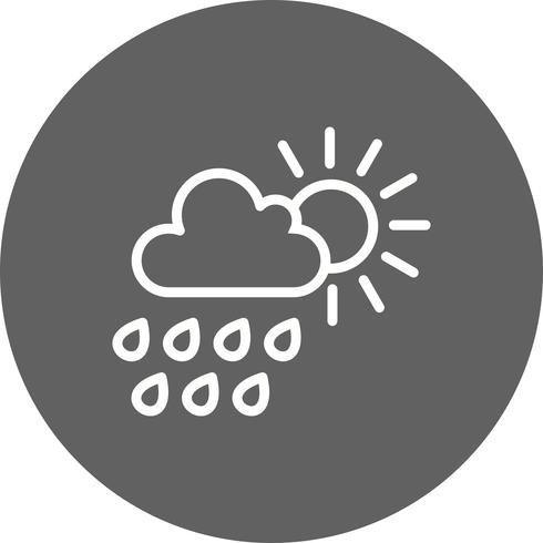 Icono de Vector de lluvia de verano