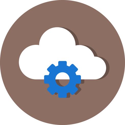 Vector Cloud Settings Icon