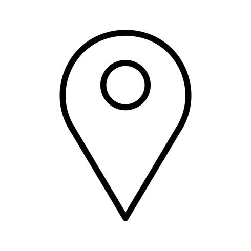 Icono de ubicación del vector