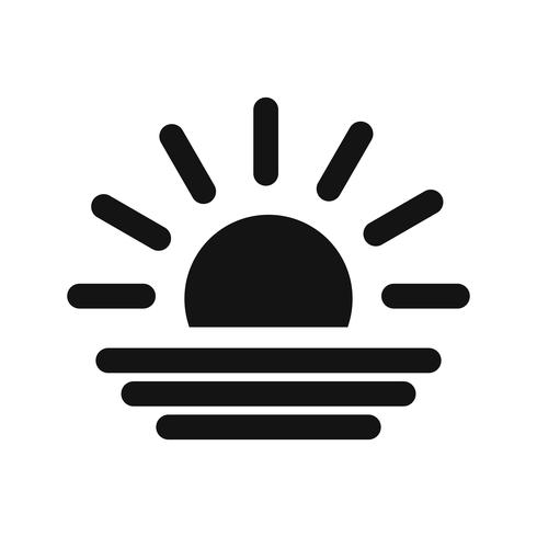 Sunset Vector Icon