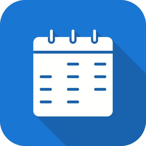 Vector icono de calendario