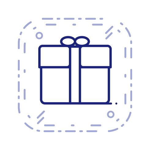 Vector icono de regalo