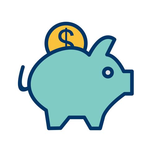 Vector Piggy Bank Icon