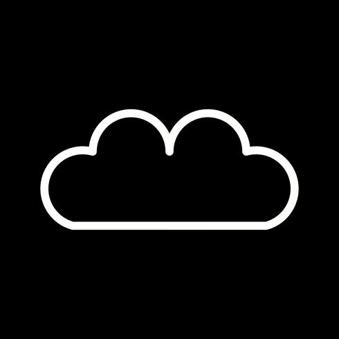 Vector icono de nube