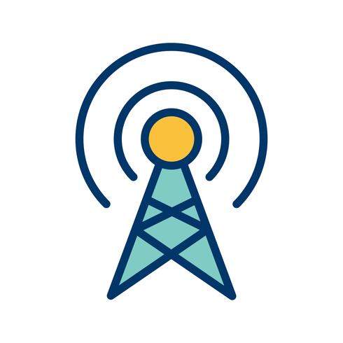Broadcast Vector Icon