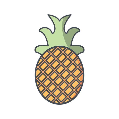 Vector icono de piña