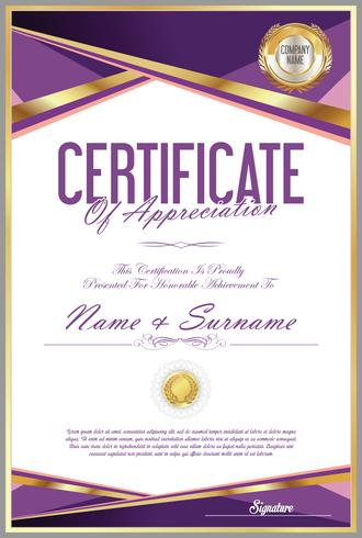 Certificate vector