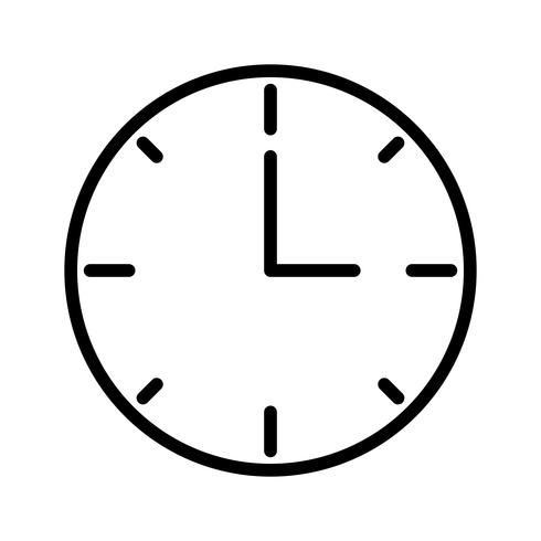 Vector icono de reloj