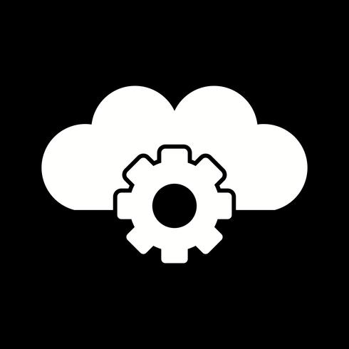 Icono de Vector Cloud Settings