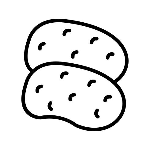 Vector Potatoes Icon