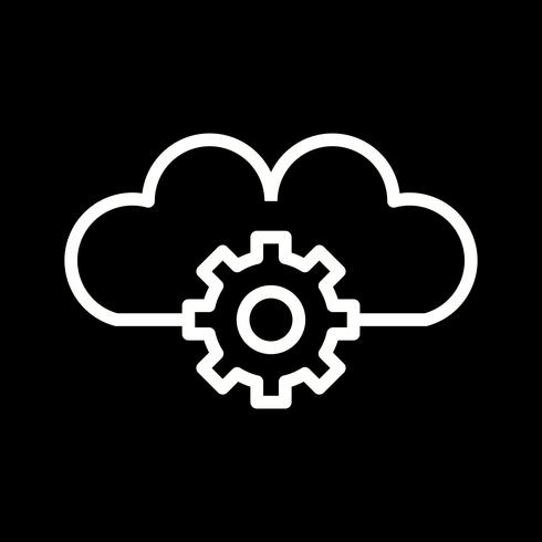 Icono de Vector Cloud Settings