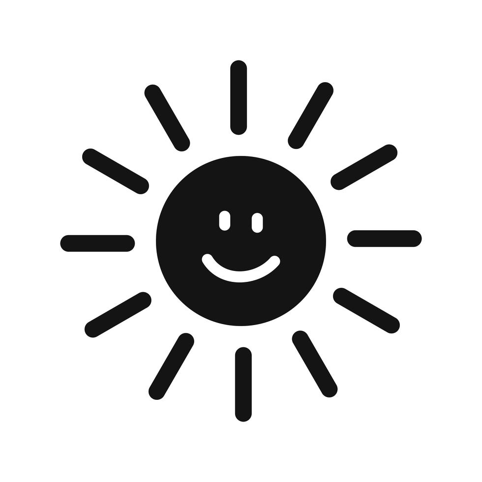 Sun smiling Vector Icon 440742 Vector Art at Vecteezy