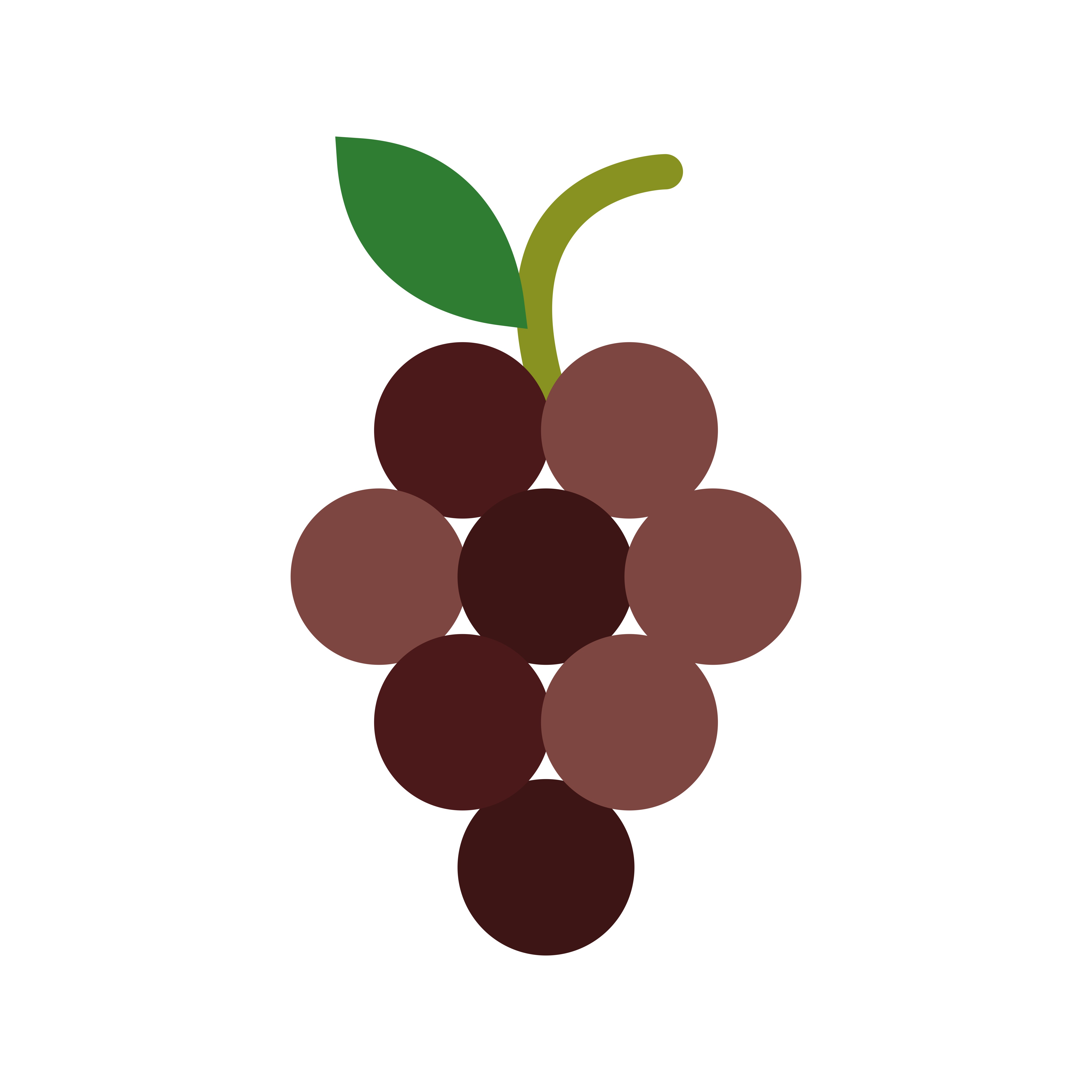 Vector Grapes Icon 440763 Vector Art at Vecteezy