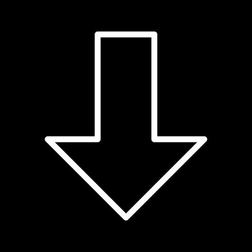 Down Vector Icon