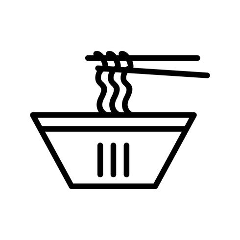 Vector icono de fideos