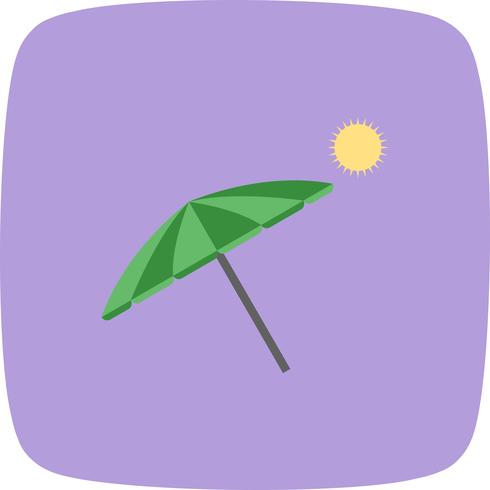Beach Umbrella Vector Icon