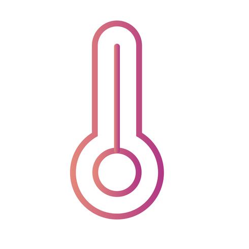 Icono de vector de temperatura