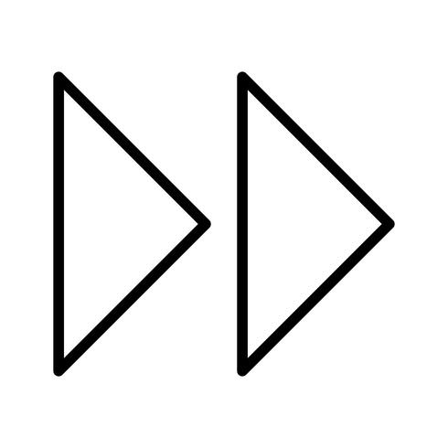 Vector Forward Arrows Icon