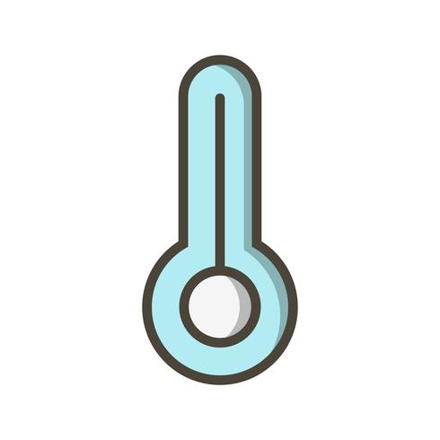 Icono de vector de temperatura