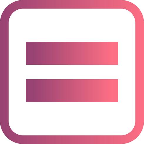 Equal To Vector Icon