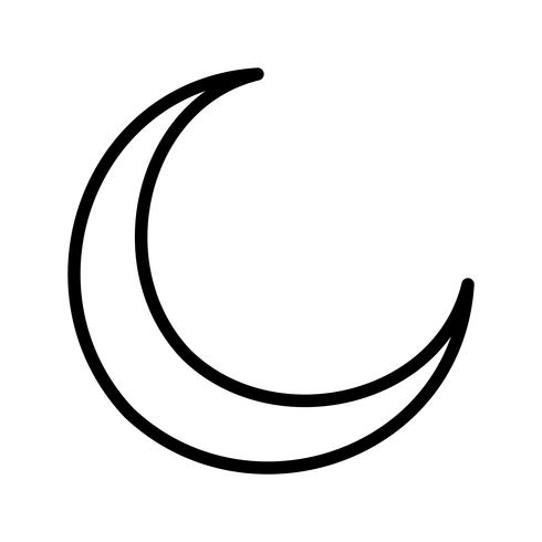 New Moon Vector Icon