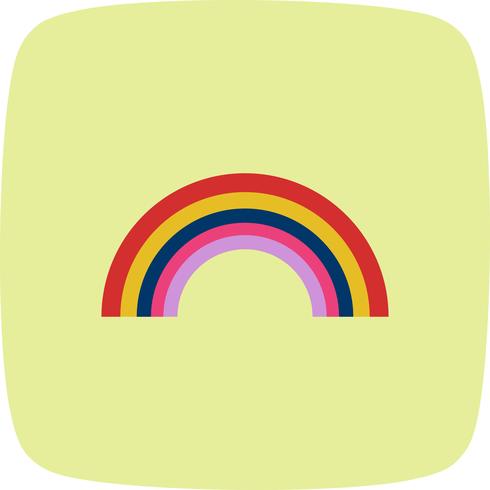 Icono de vector de arco iris