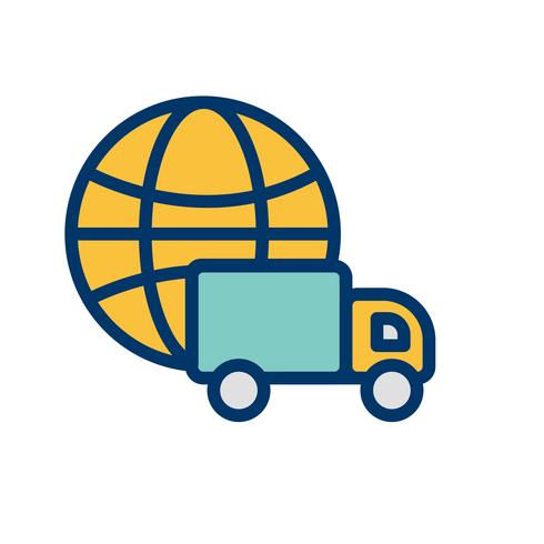 Vector Global Delivery Icon