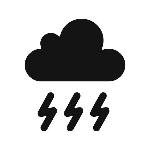 Icono de vector de tormenta