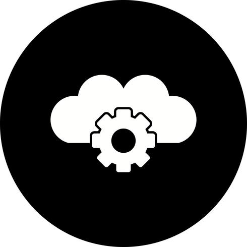 Icono de Vector Cloud Settings