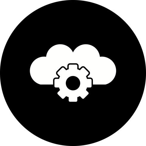 Vector Cloud Settings Icon