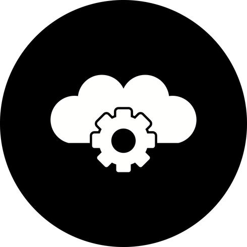 Vector Cloud Settings Icon