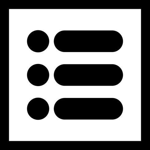 List Vector Icon