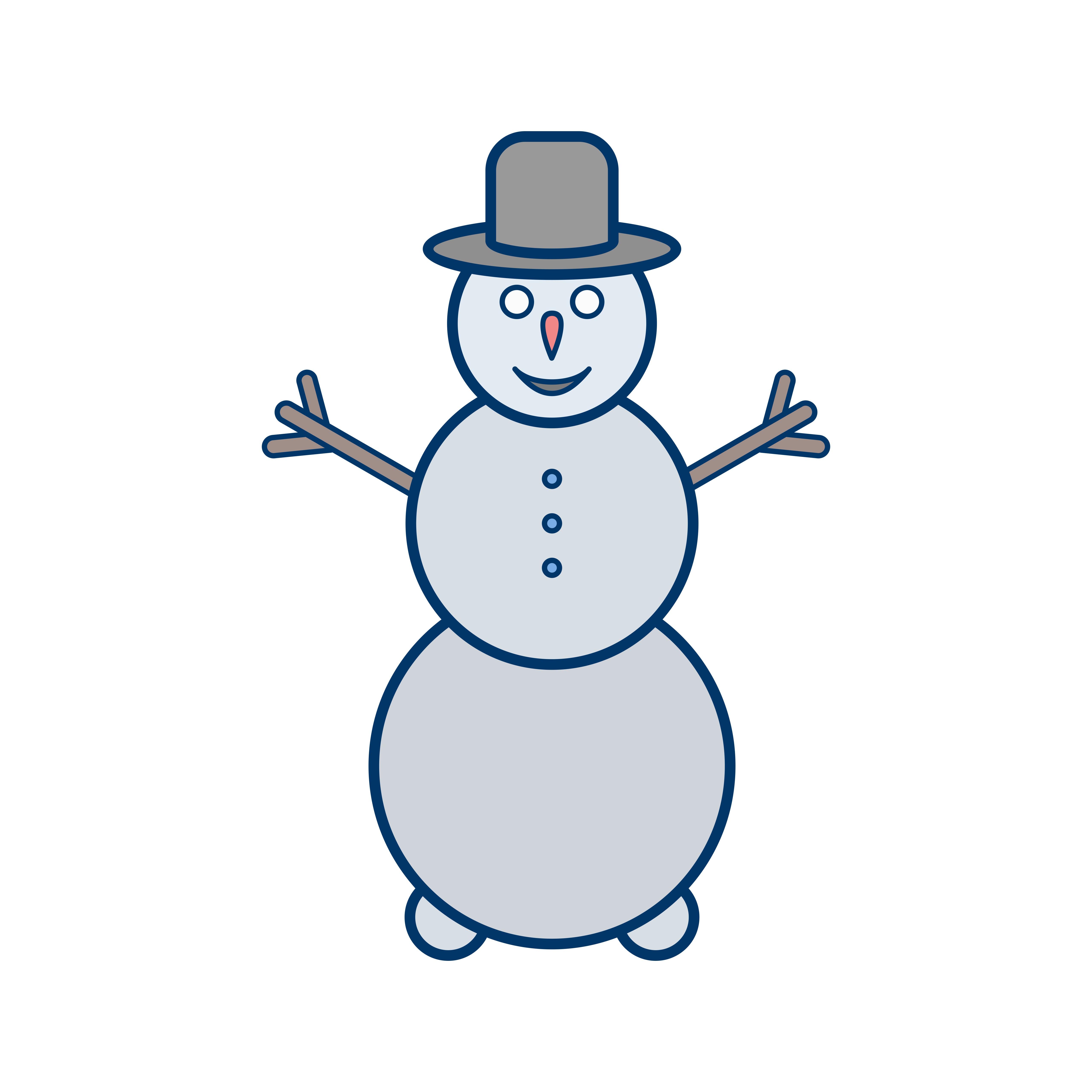 Download Snowman Vector Icon 441700 - Download Free Vectors ...